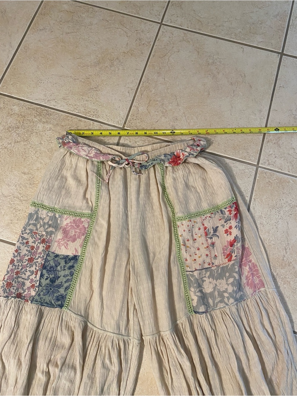Free People Patchwork Bloomer Pantaloon Pants - Picture 4 of 11